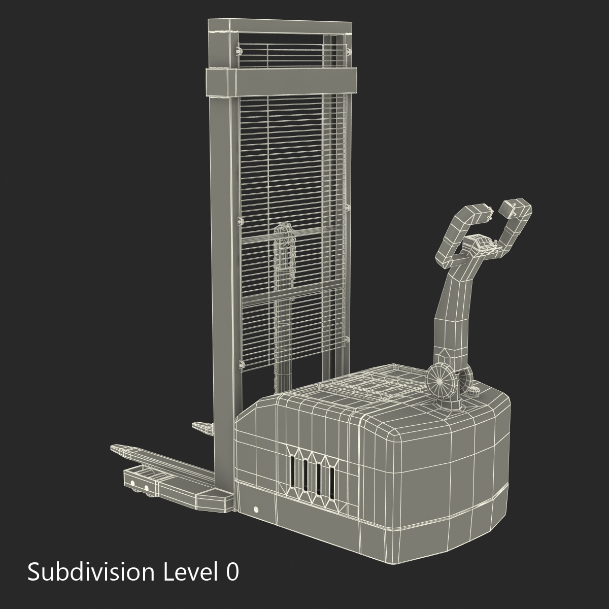 3D model Electric Walkie Stacker Yellow