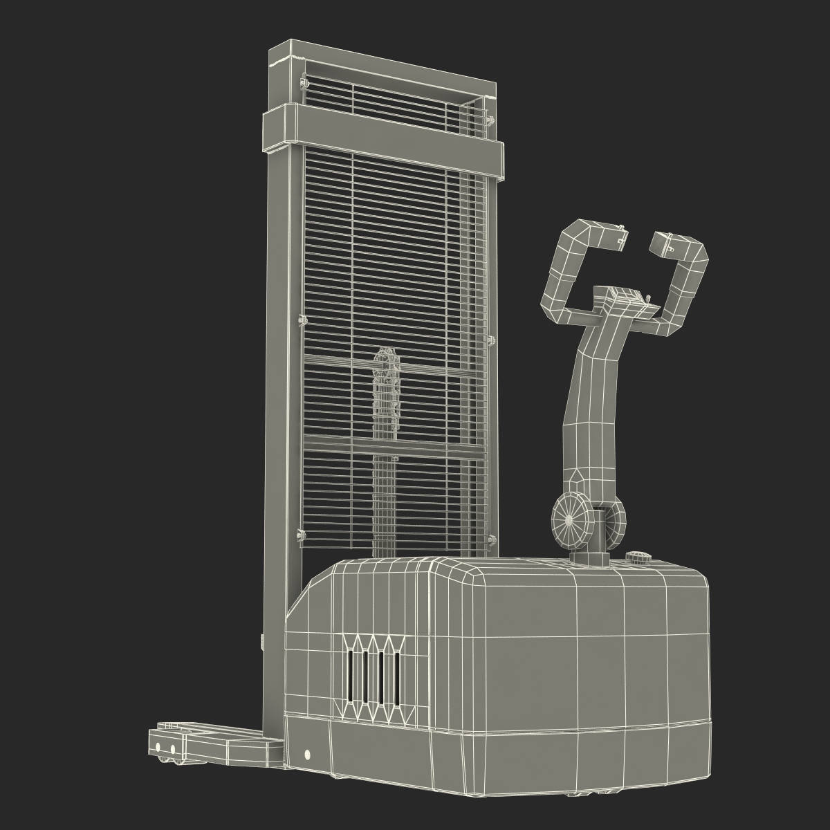 3D model Electric Walkie Stacker Yellow