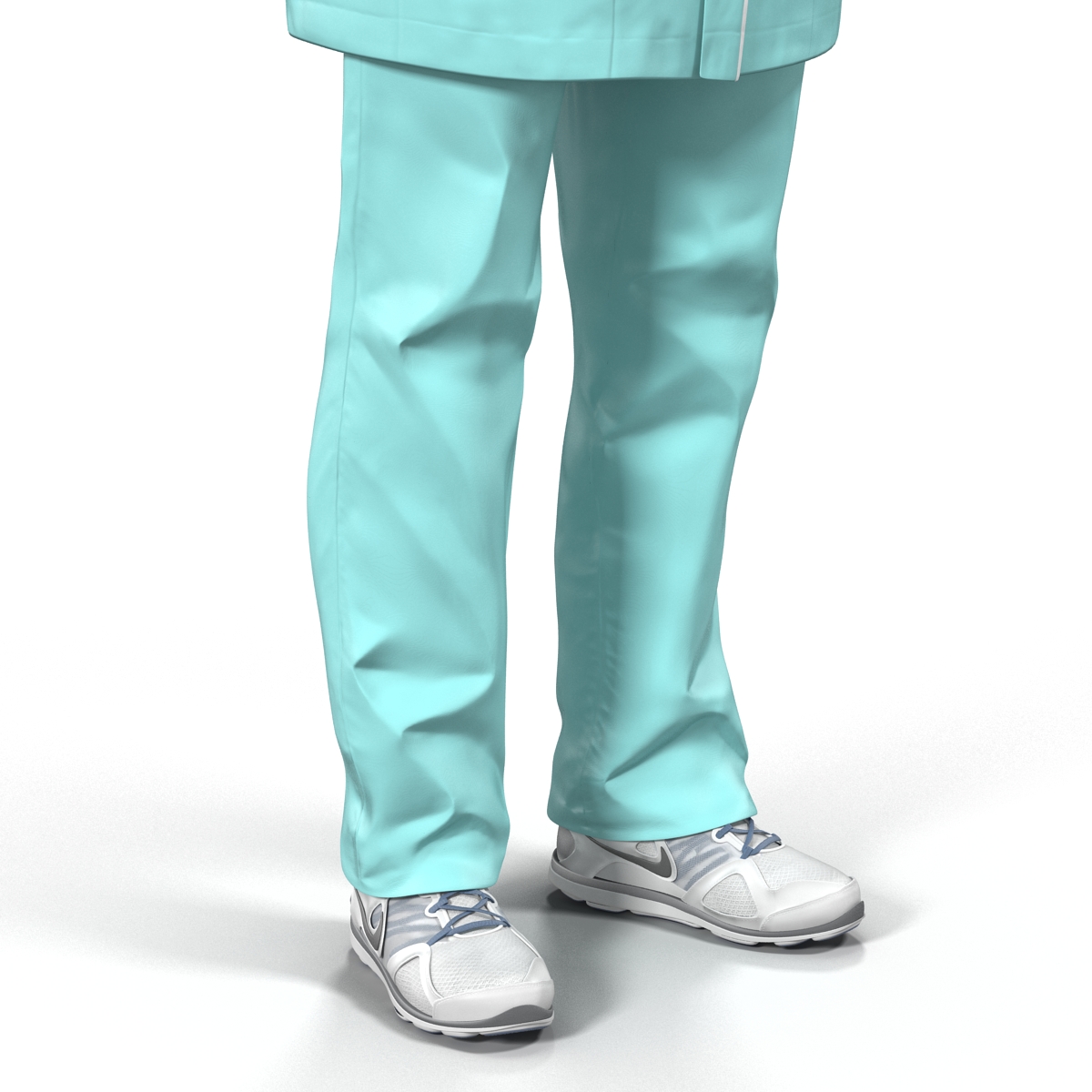 3D model Female Surgeon Mediterranean Rigged