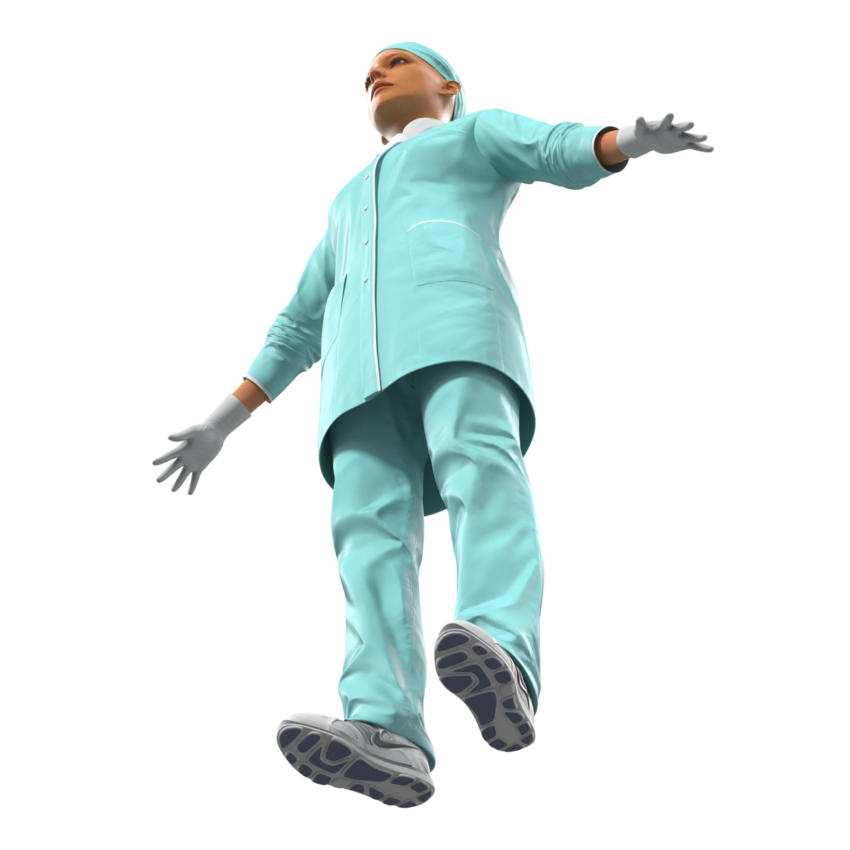 Female Surgeon Mediterranean Rigged 2 3D