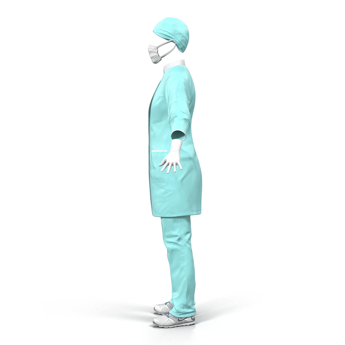 3D model Female Surgeon Dress