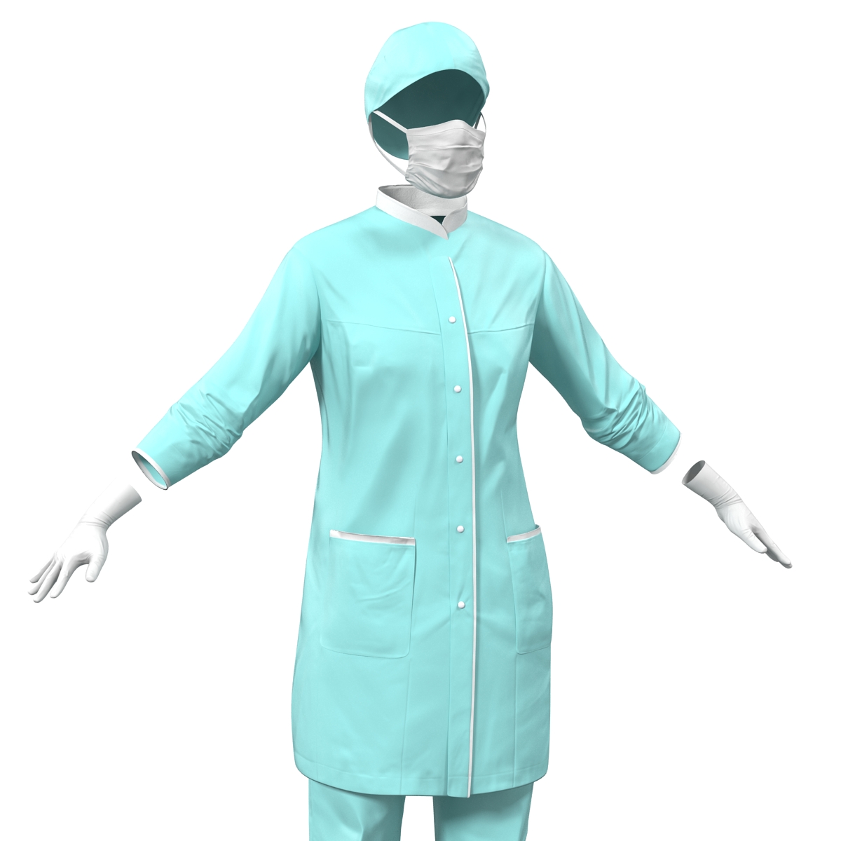 3D model Female Surgeon Dress