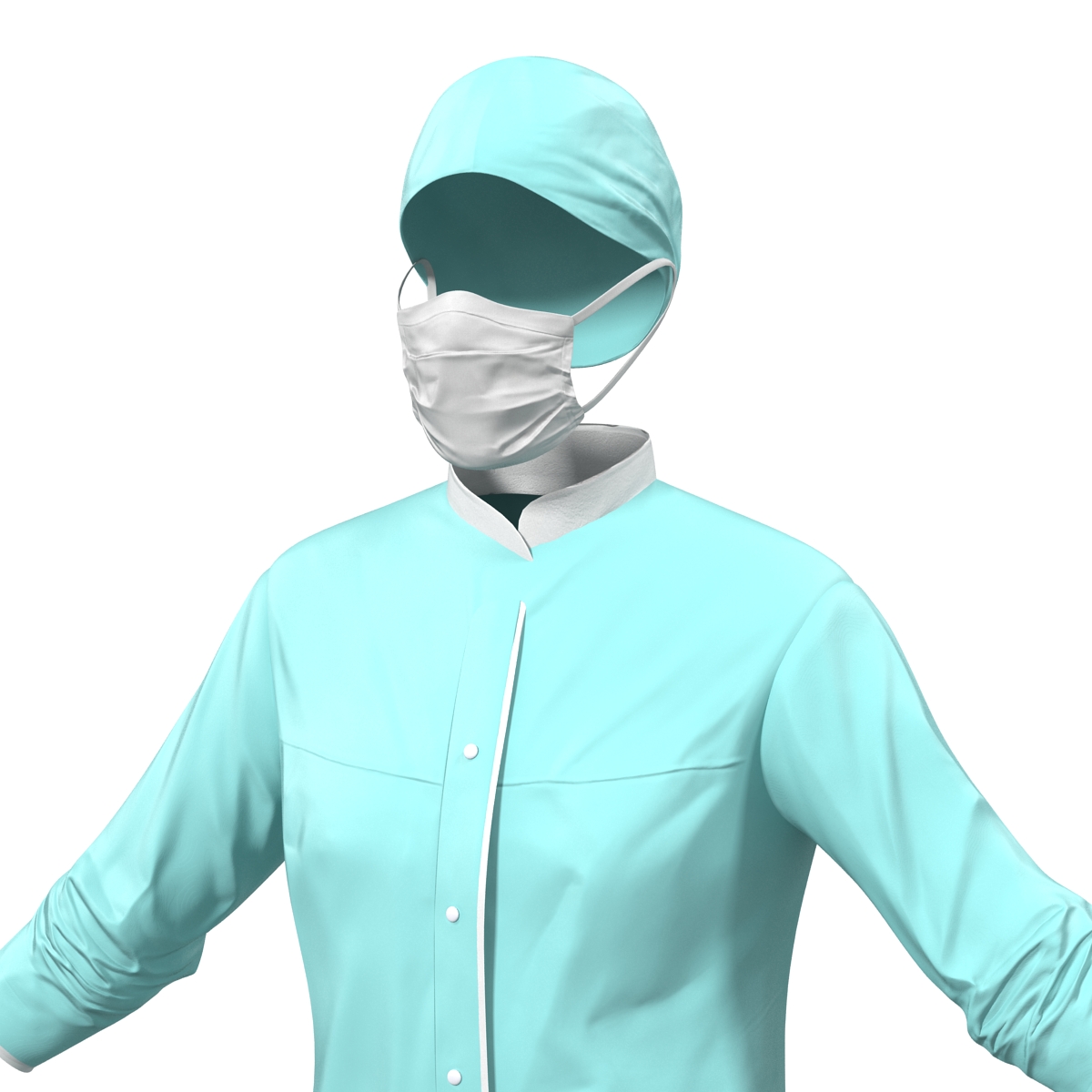 3D model Female Surgeon Dress