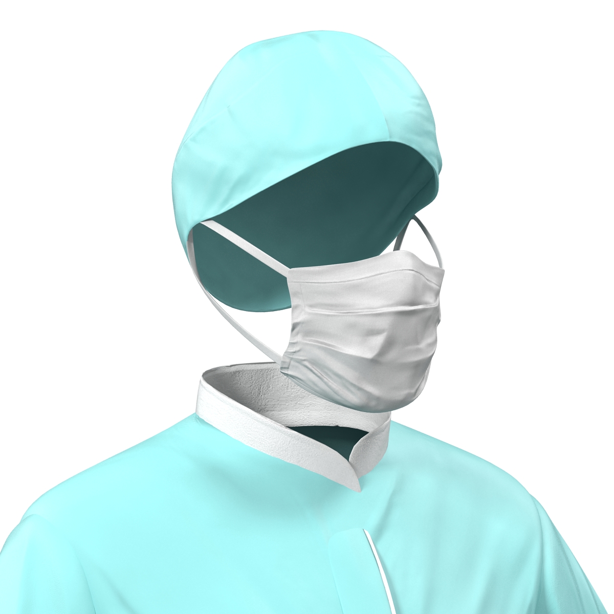 3D model Female Surgeon Dress