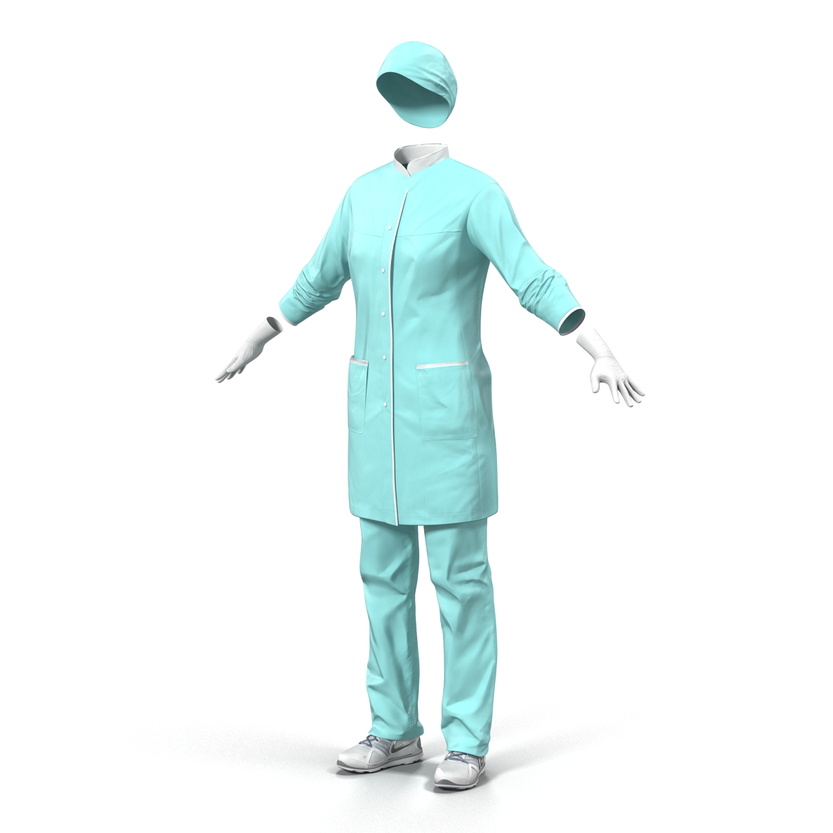 Female Surgeon Dress 2 3D