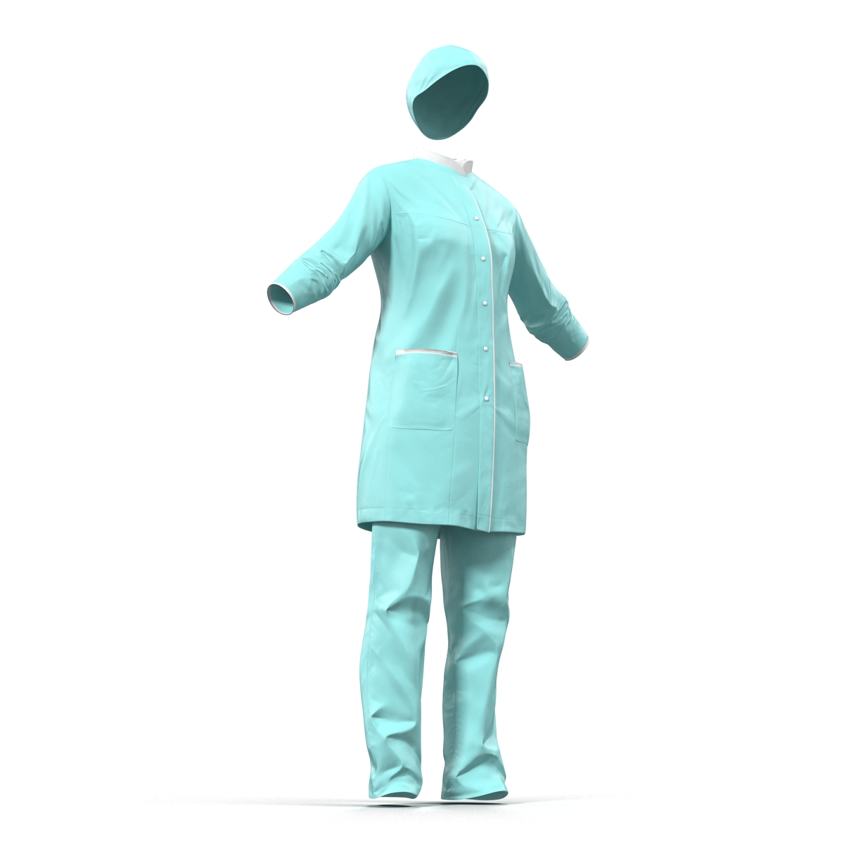 Female Surgeon Dress 3 3D