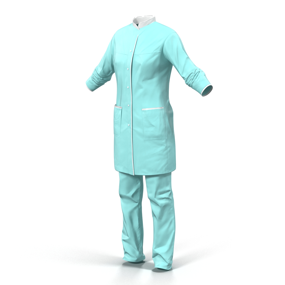 Female Surgeon Dress 4 3D