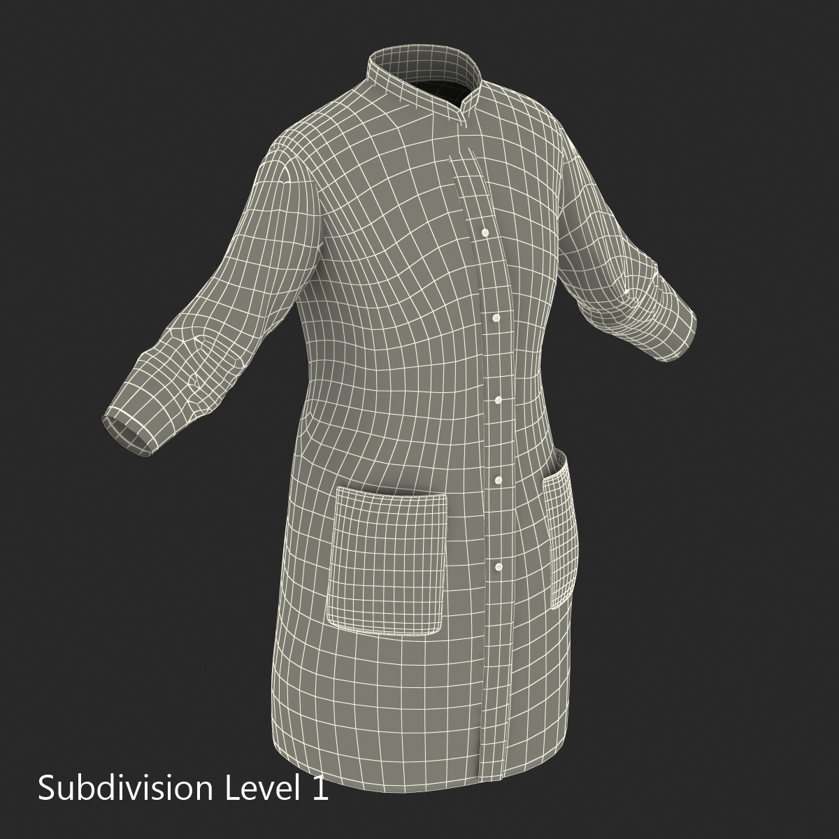 Female Surgeon Dress 5 3D