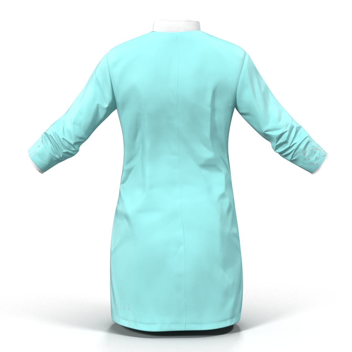 3D Female Surgeon Dress with Blood 5 model