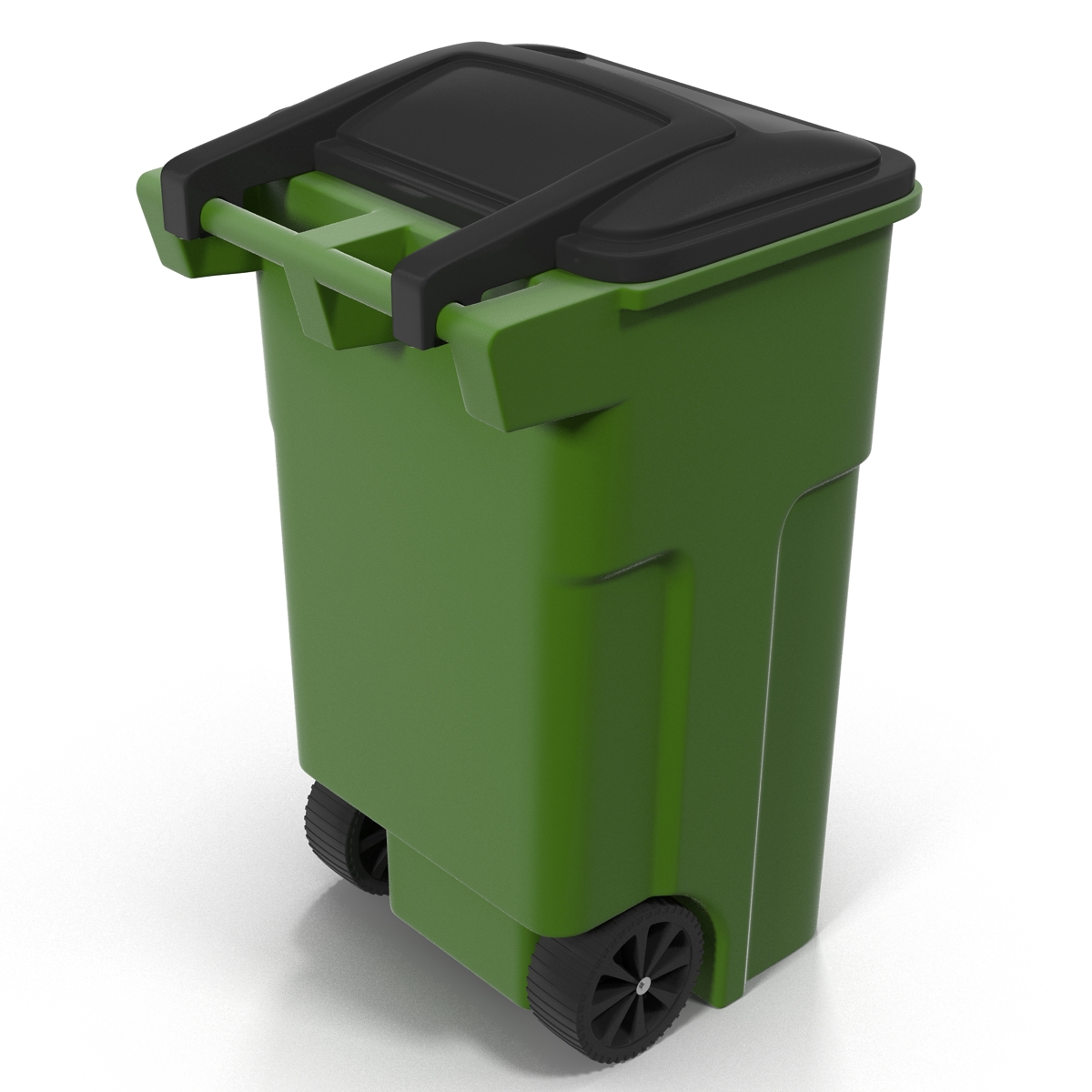 3D Recyling Bin Green model