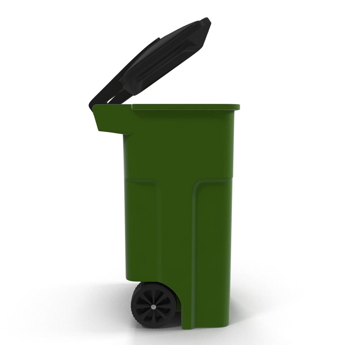 3D Recyling Bin Green model