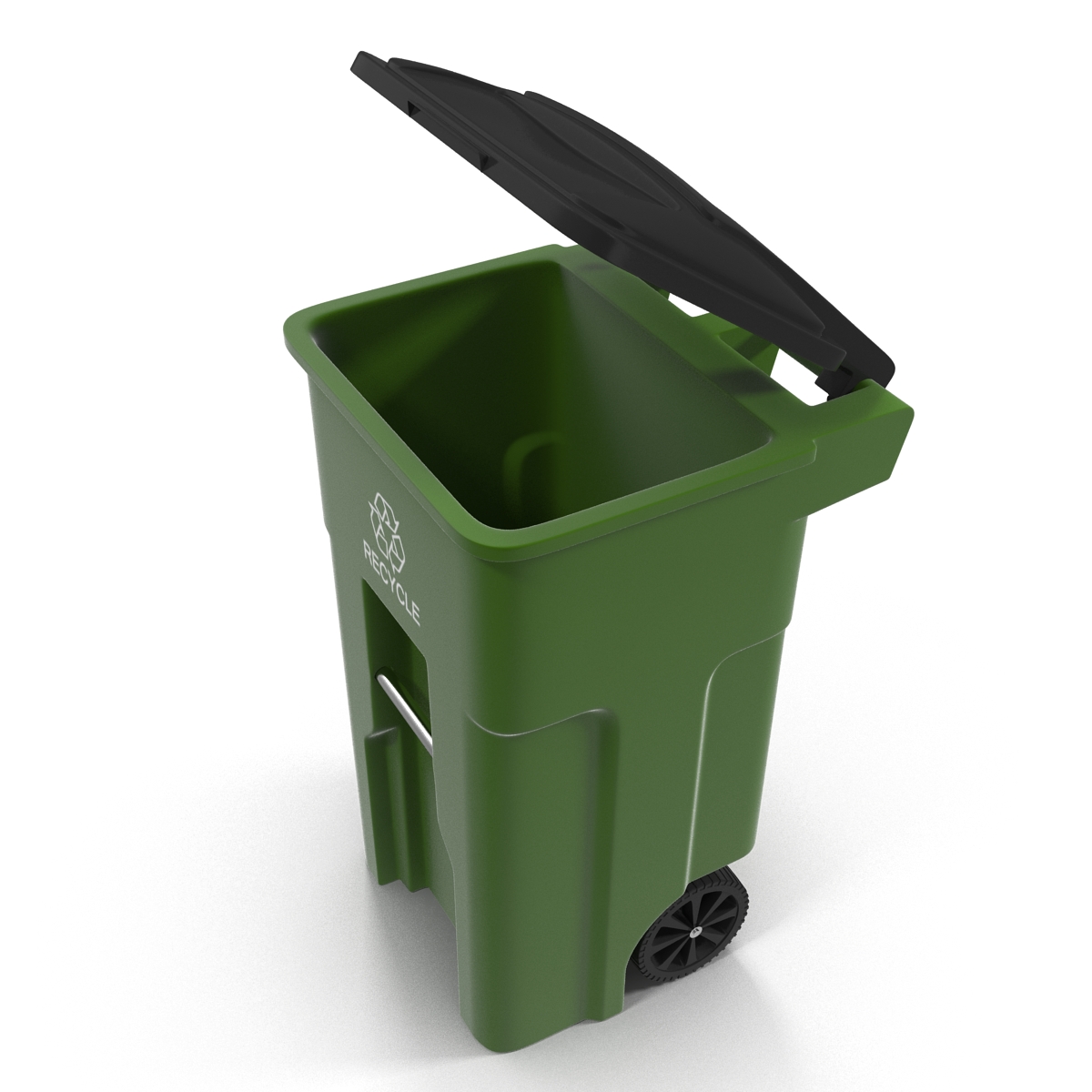 3D Recyling Bin Green model