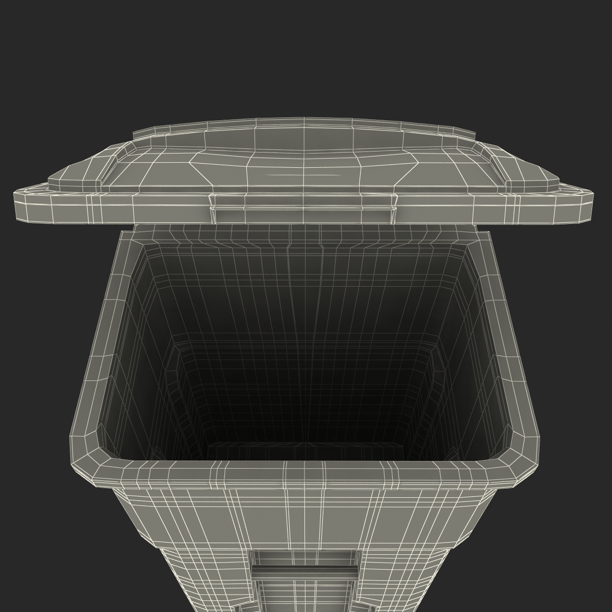 3D Recyling Bin Green model