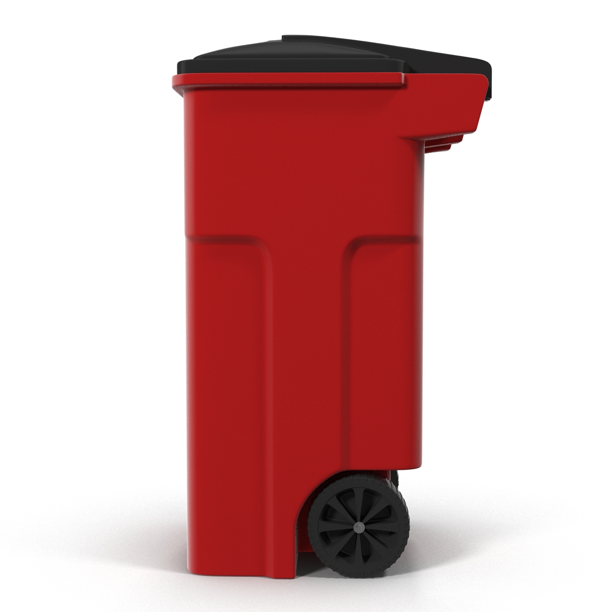 3D Recyling Bin Red