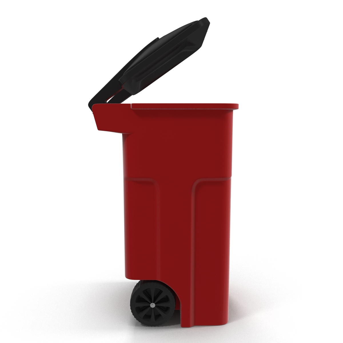 3D Recyling Bin Red