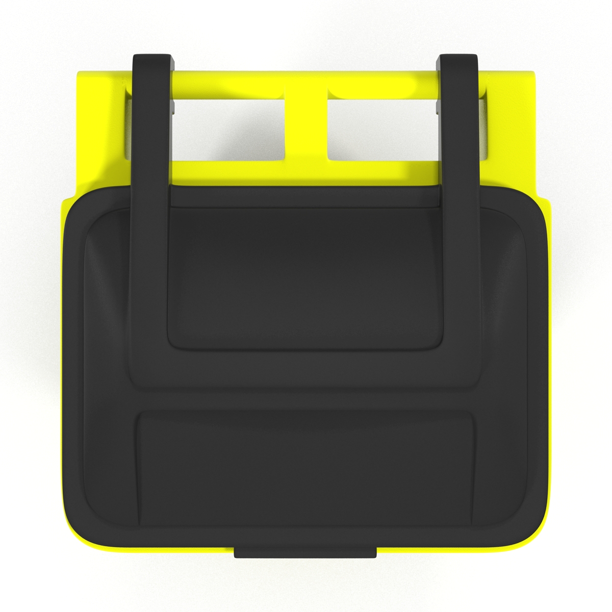 Recyling Bin Yellow 3D model