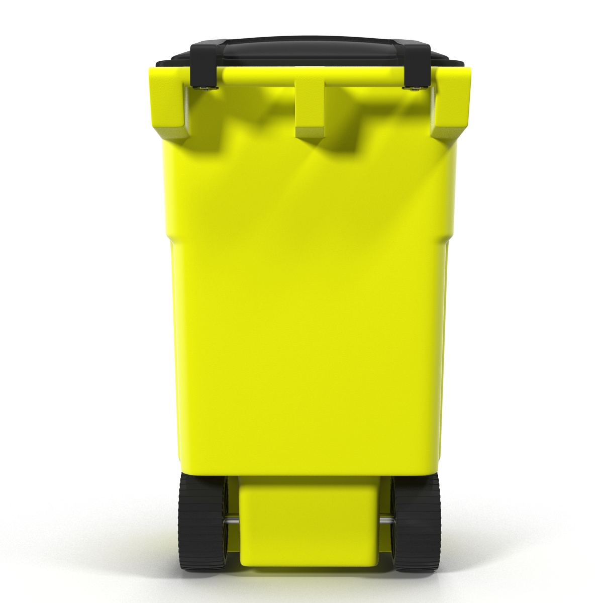 Recyling Bin Yellow 3D model