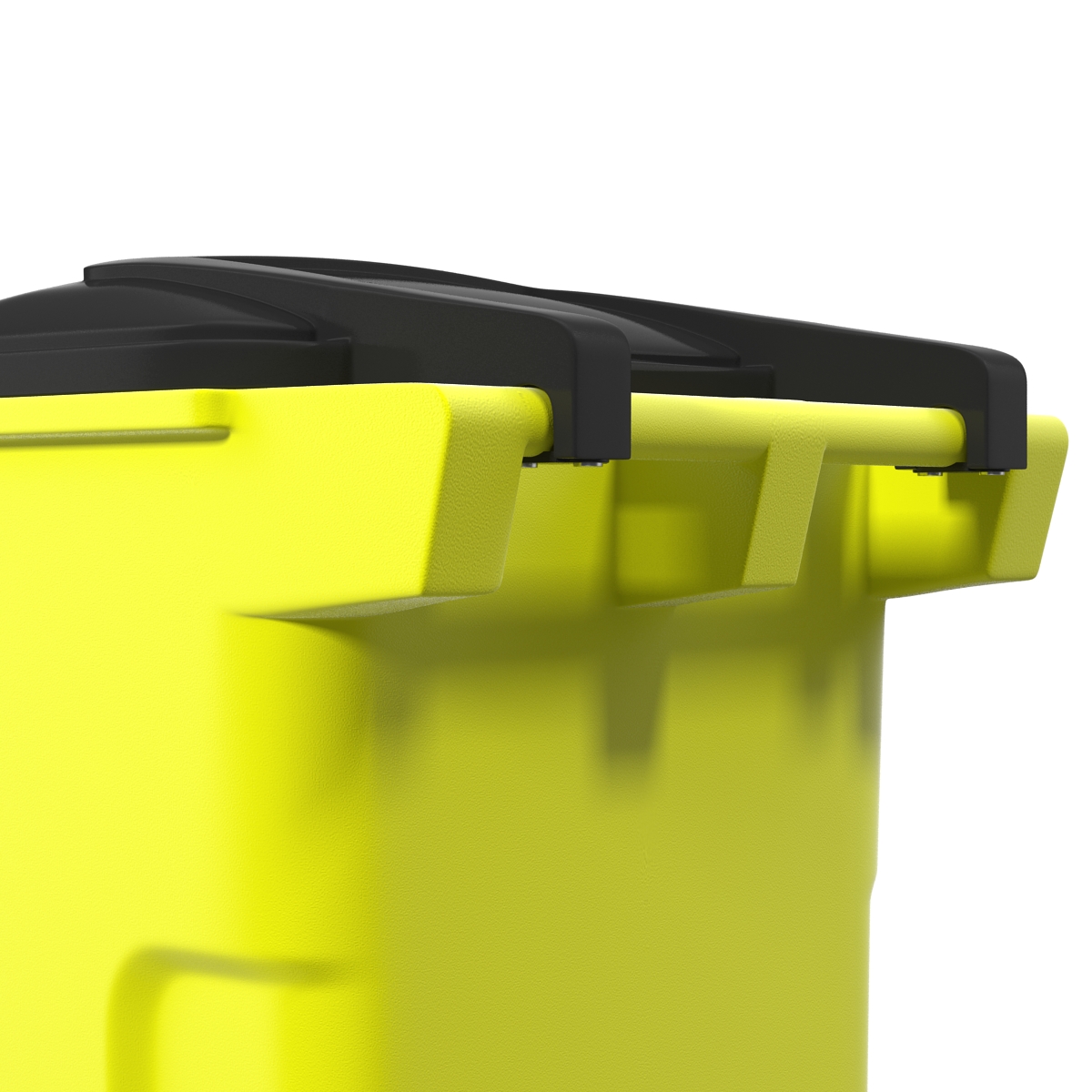 Recyling Bin Yellow 3D model