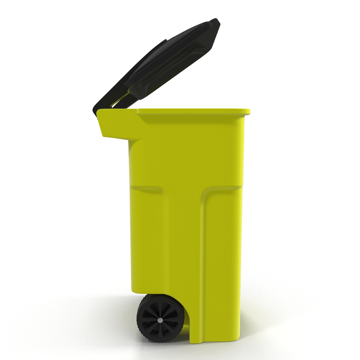 Recyling Bin Yellow 3D model