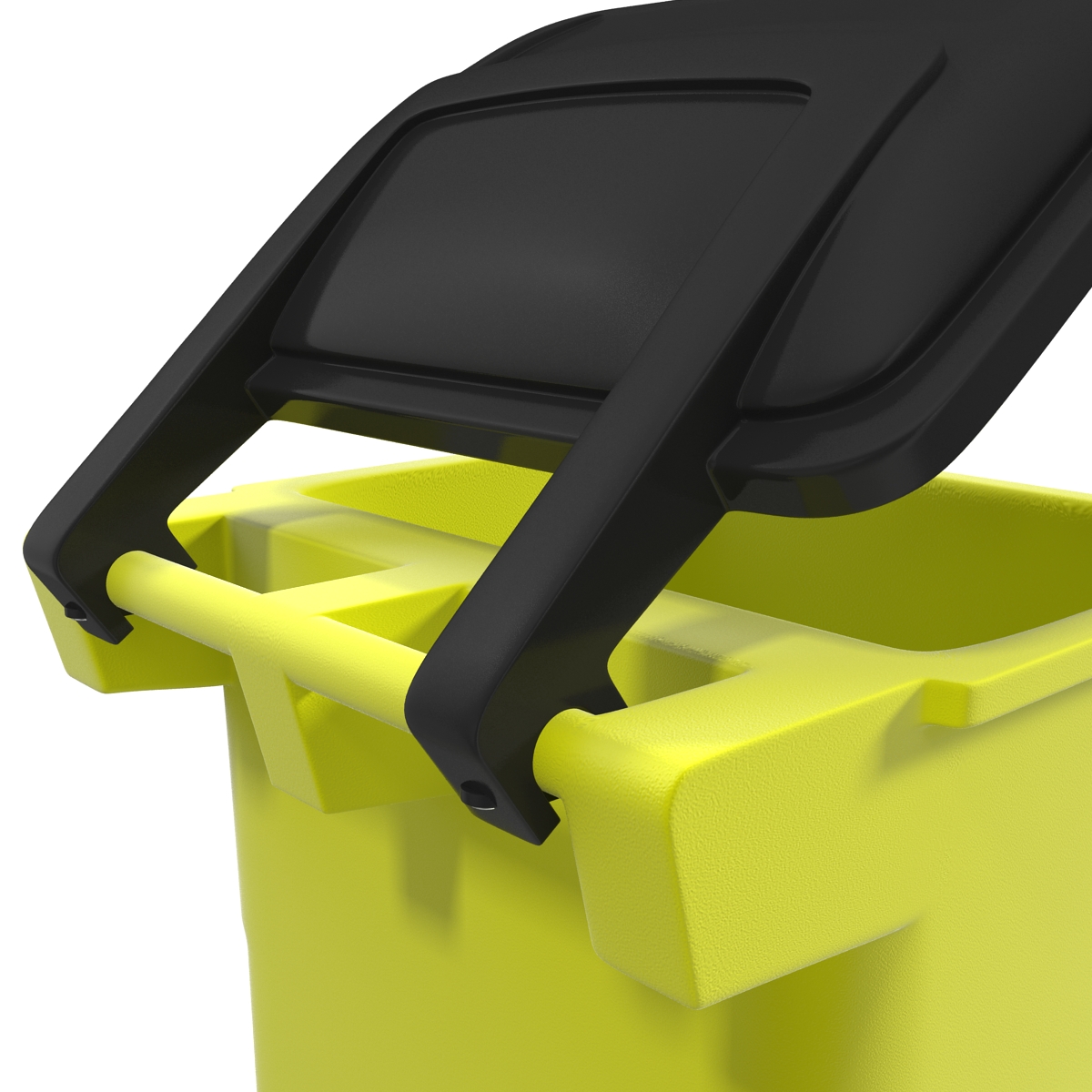 Recyling Bin Yellow 3D model