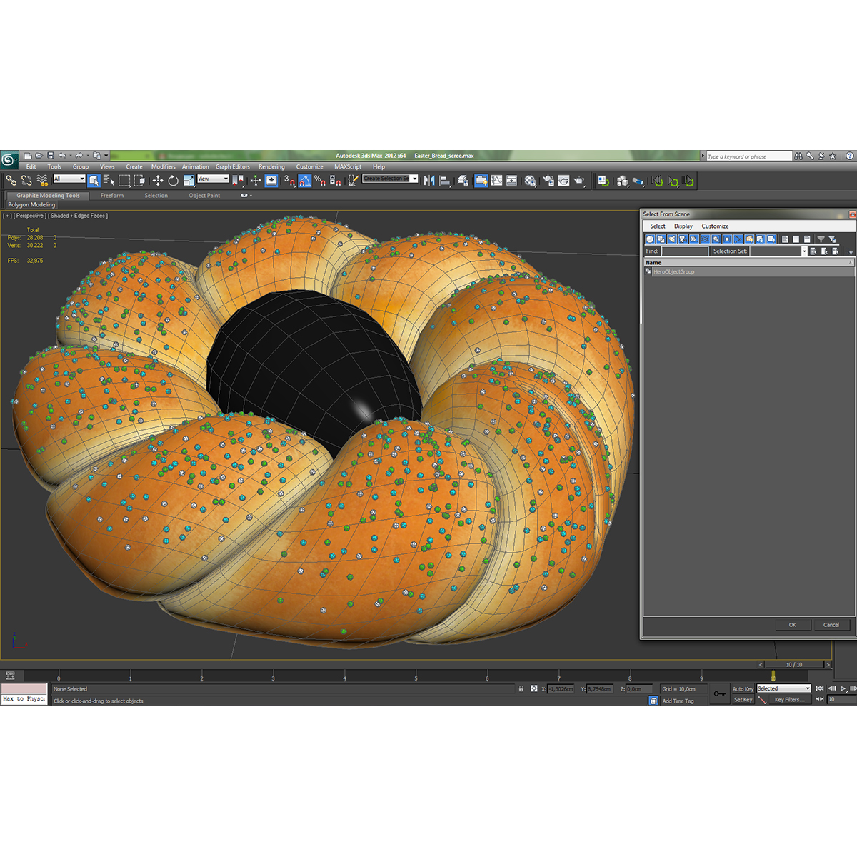 Easter Bread 2 3D model