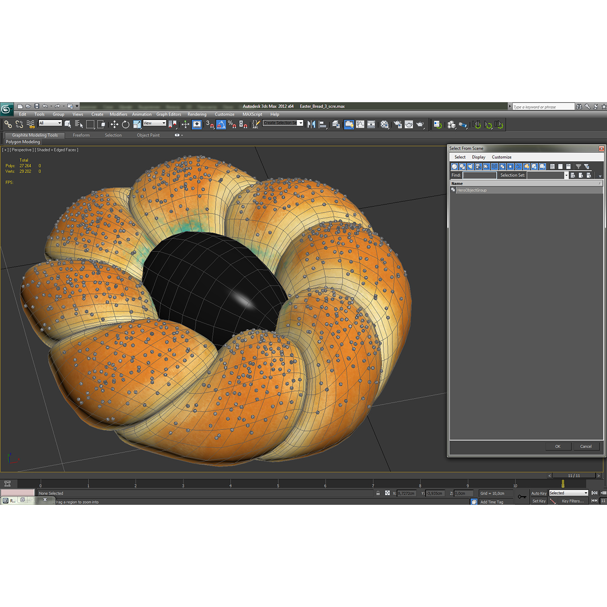 Easter Bread 3 3D model