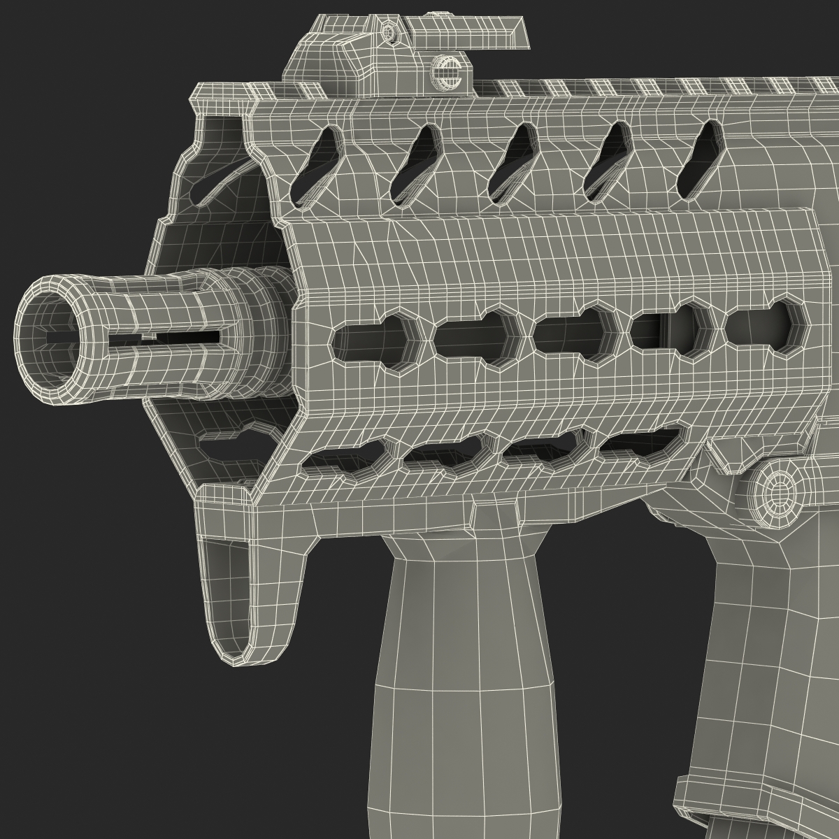 3D Machine Pistol Sig Sauer MPX model