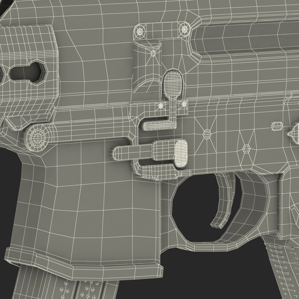 3D Machine Pistol Sig Sauer MPX model