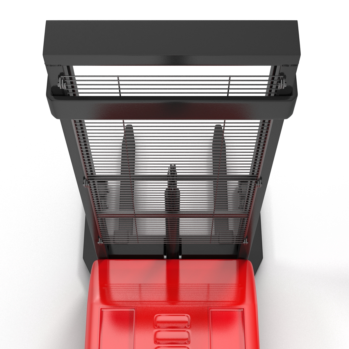 Electric Walkie Stacker Rigged Red 3D model