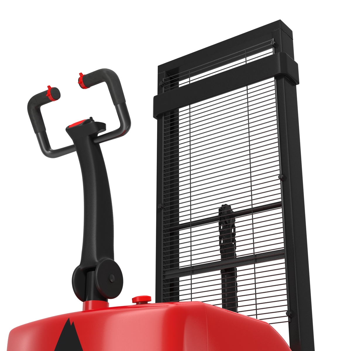 Electric Walkie Stacker Rigged Red 3D model