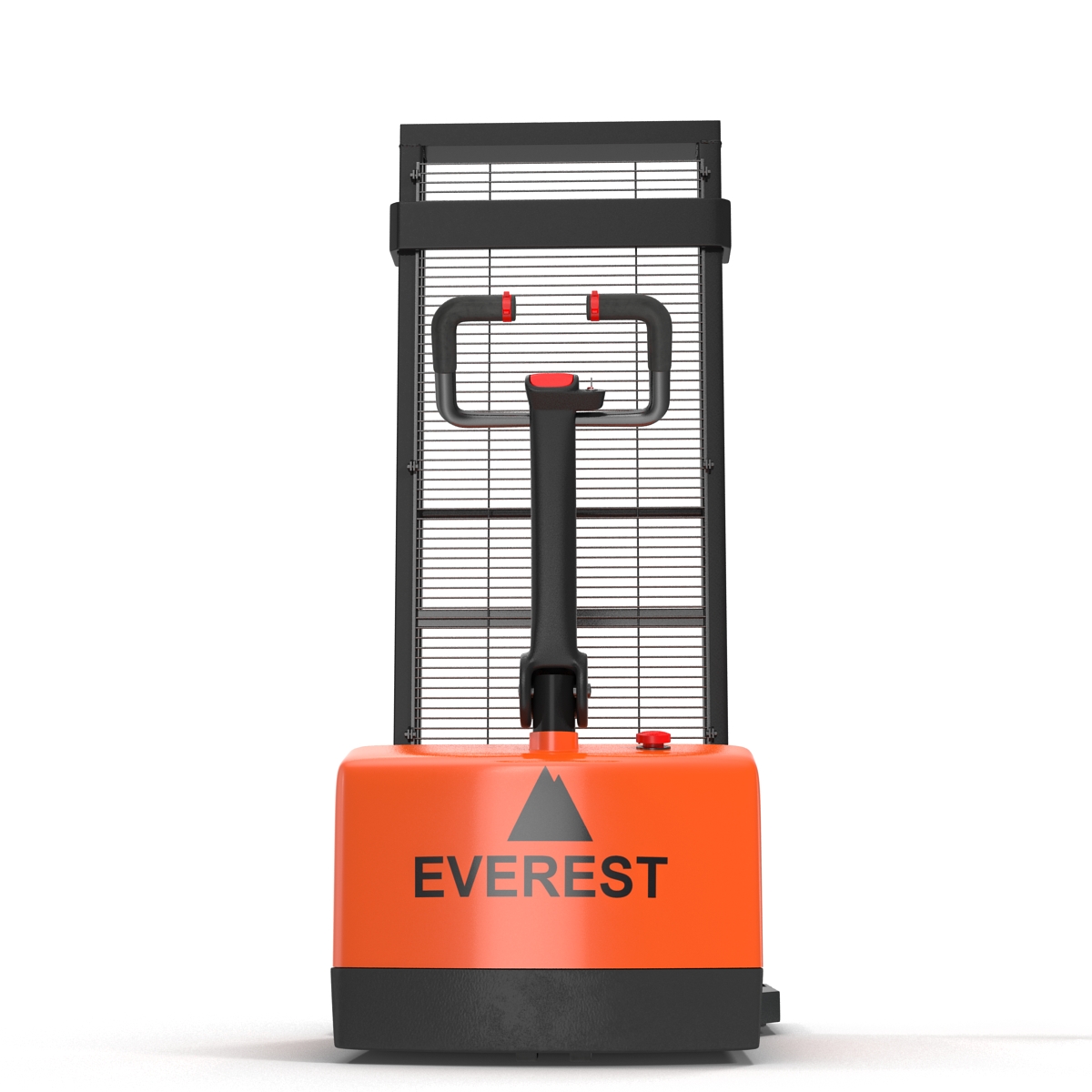 Electric Walkie Stacker Rigged Orange 3D