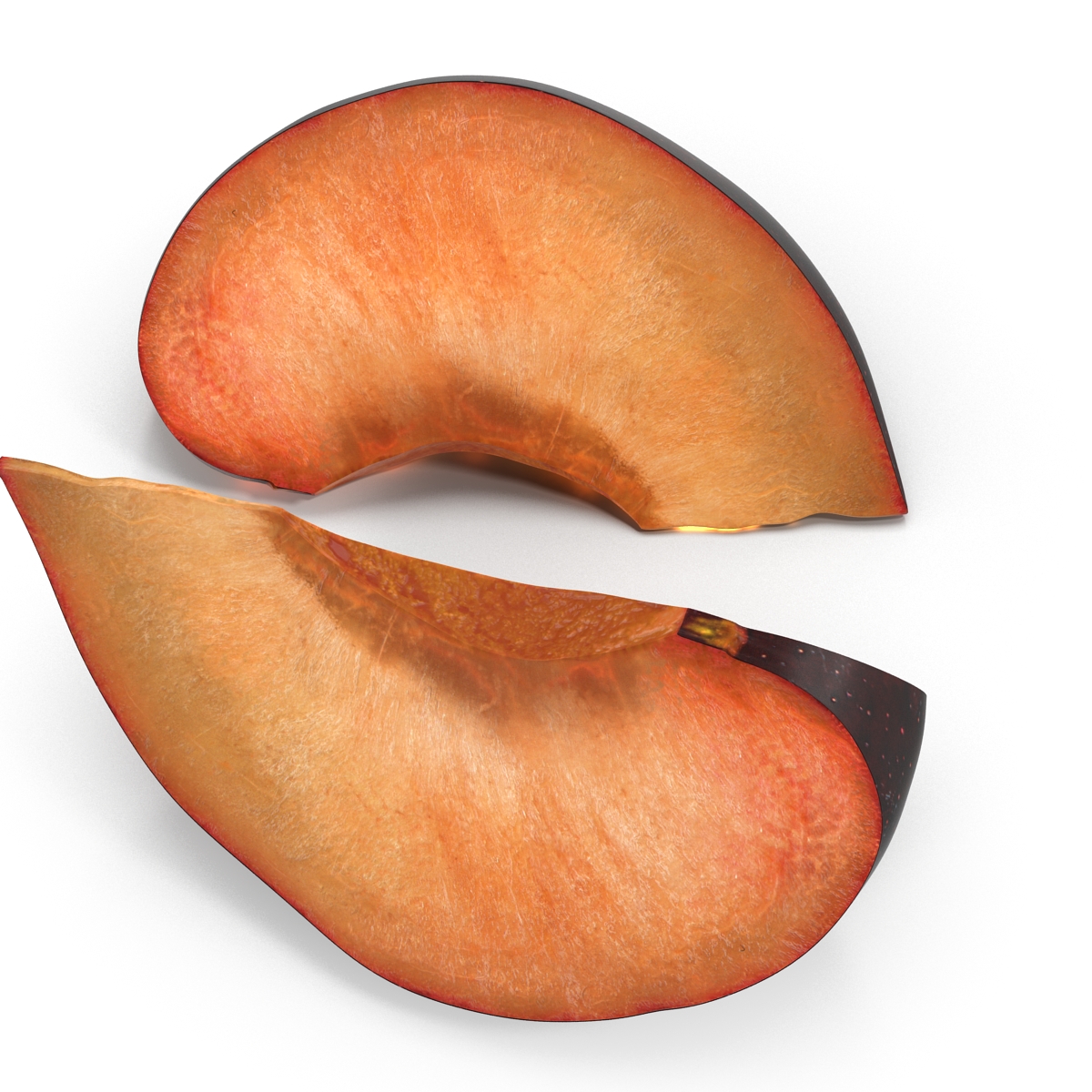 3D Sliced Plum