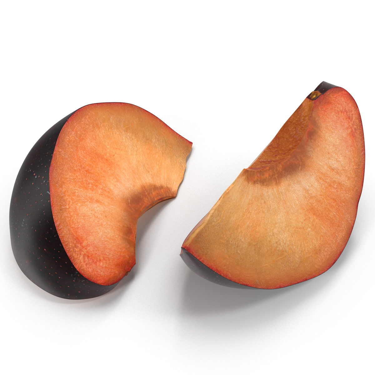 3D Sliced Plum