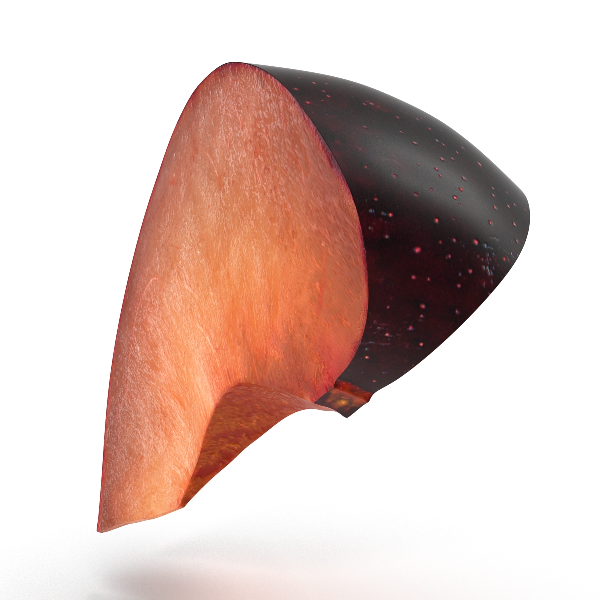 3D Sliced Plum 3 model