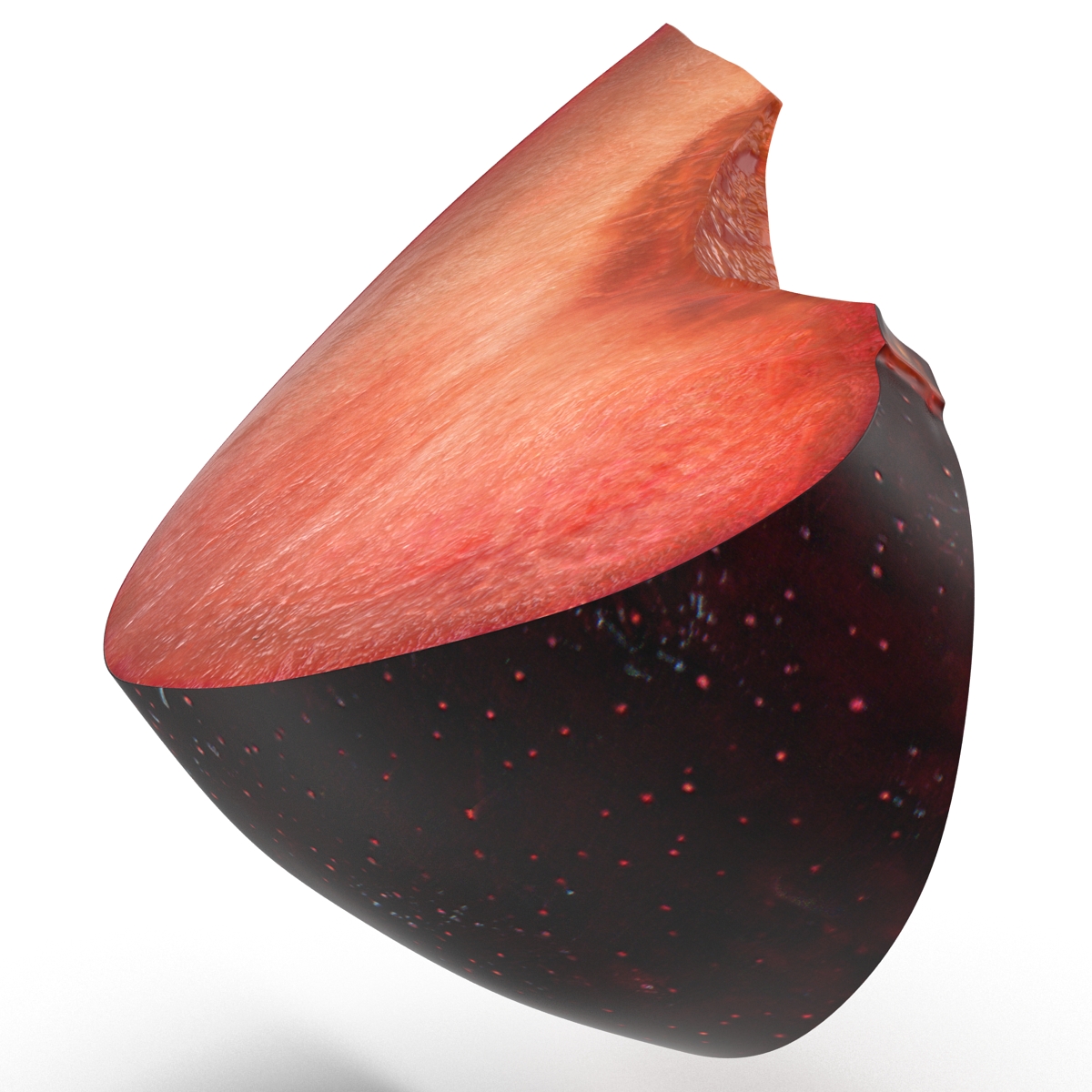 3D Sliced Plum 3 model