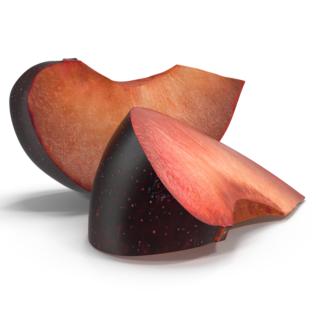 3D Sliced Plum 3 model