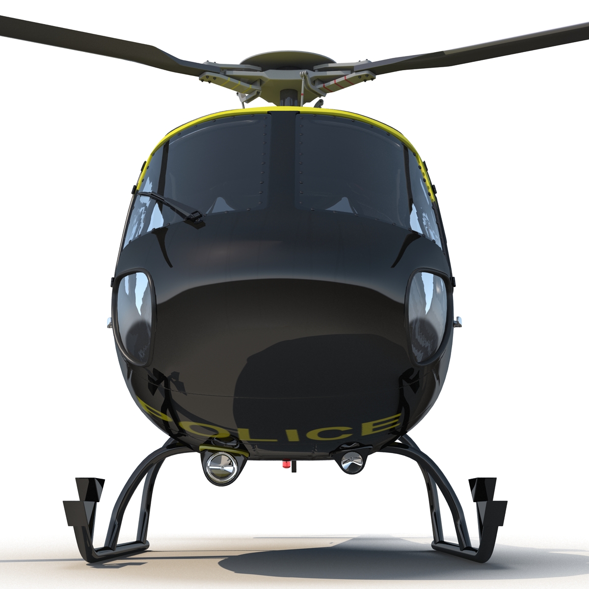 3D Police Aviation Eurocopter AS 355 model