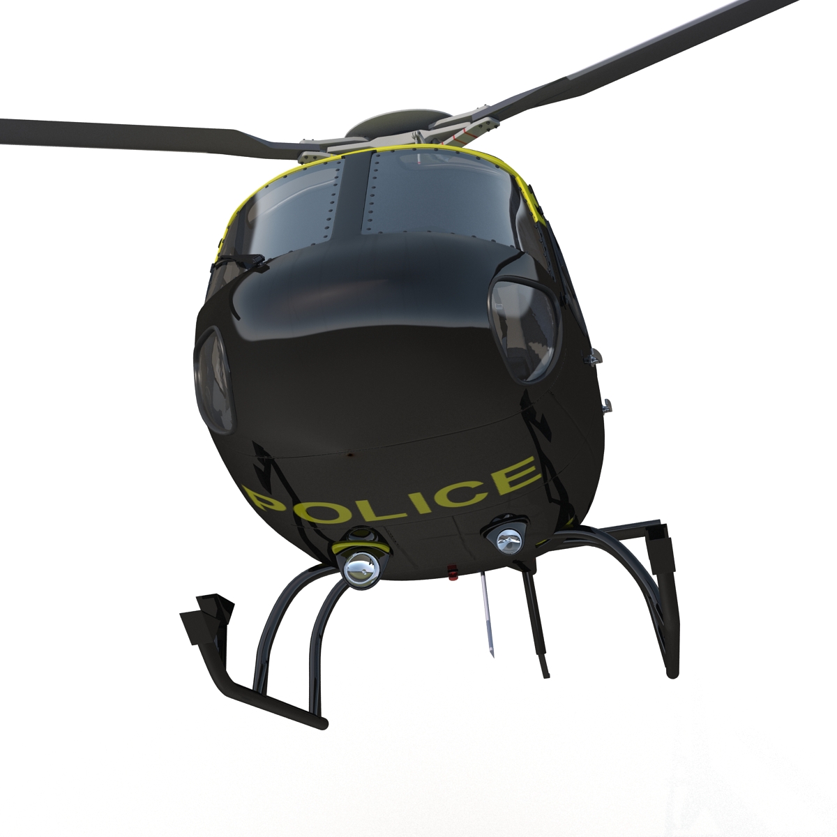 3D Police Aviation Eurocopter AS 355 model