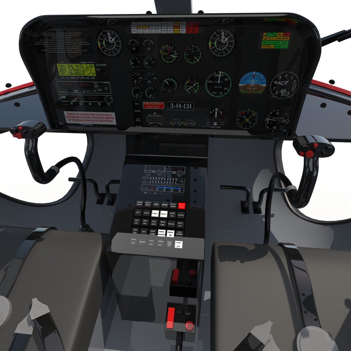 3D Police Aviation Eurocopter AS 355 model