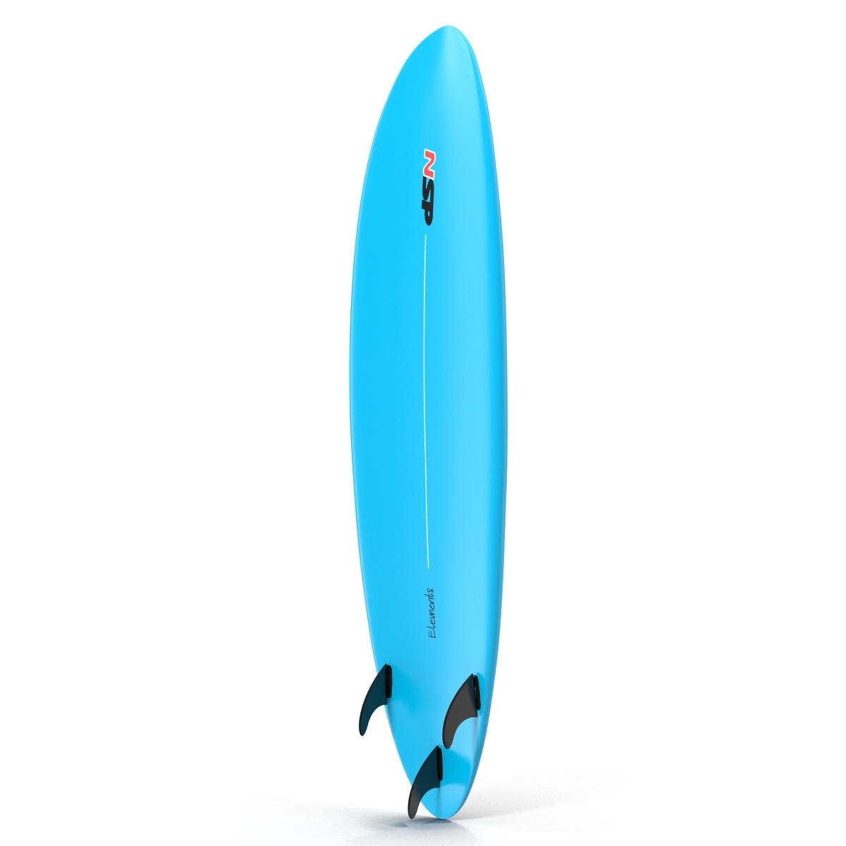 Surfboard Funboard Set 3D