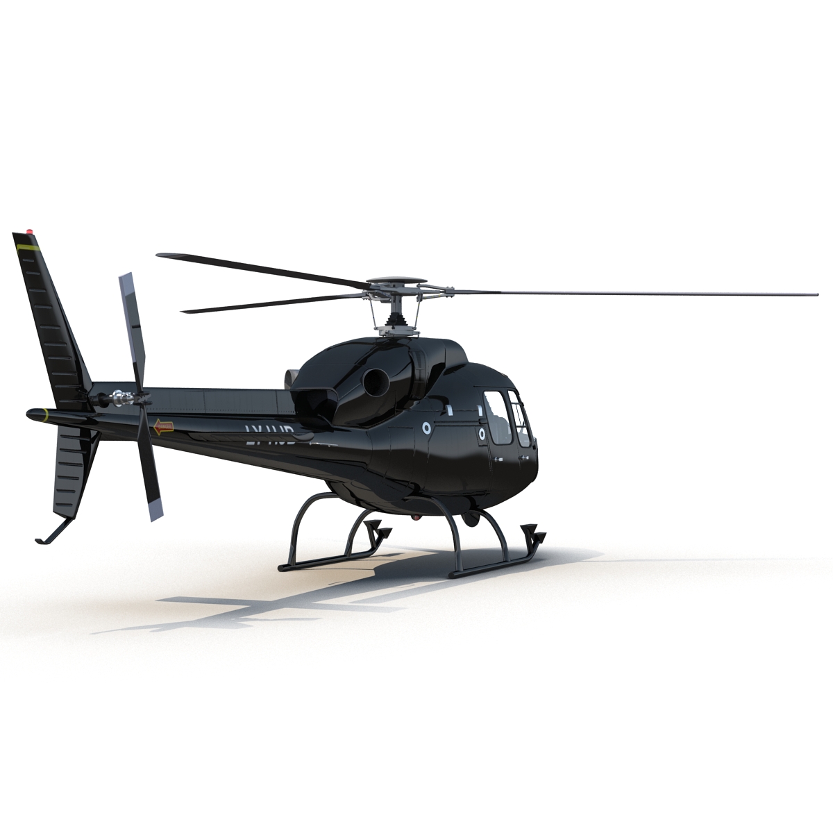 Eurocopter AS 355 Rigged 3D model