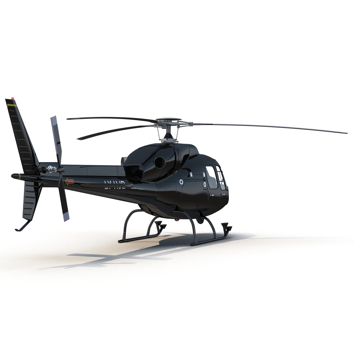 Eurocopter AS 355 Rigged 3D model