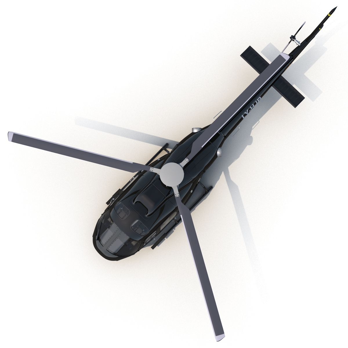 Eurocopter AS 355 Rigged 3D model