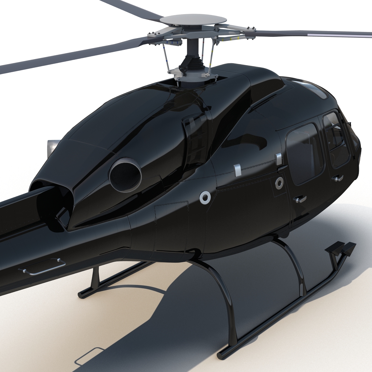 Eurocopter AS 355 Rigged 3D model