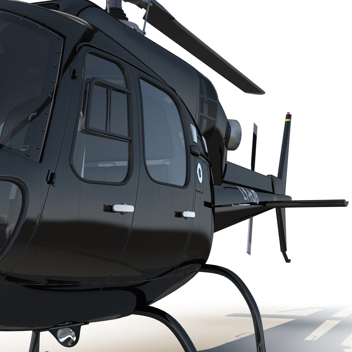 Eurocopter AS 355 Rigged 3D model