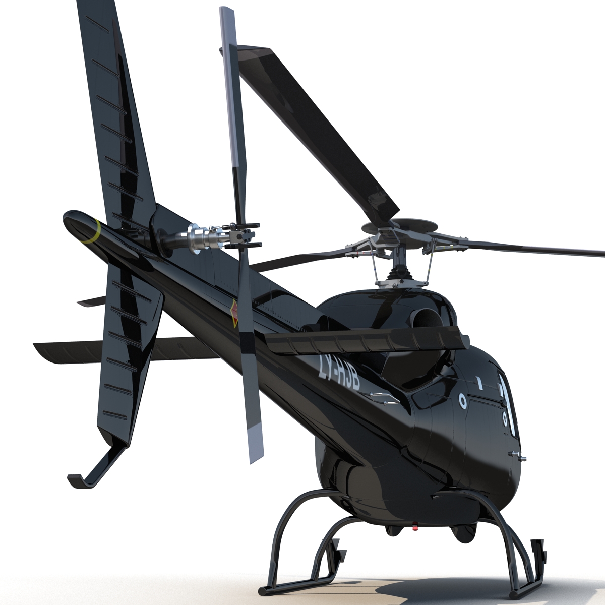 Eurocopter AS 355 Rigged 3D model