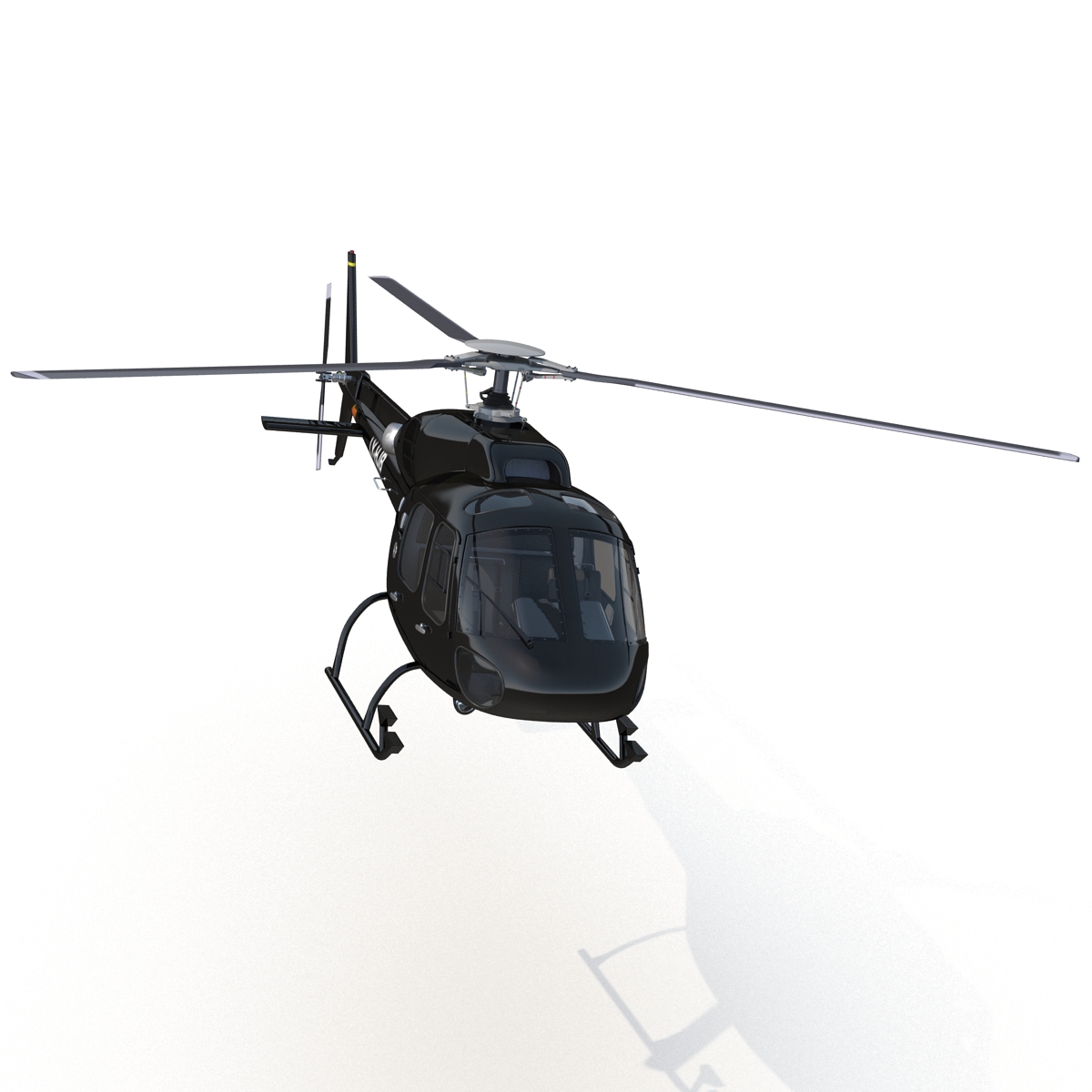 Eurocopter AS 355 Rigged 3D model