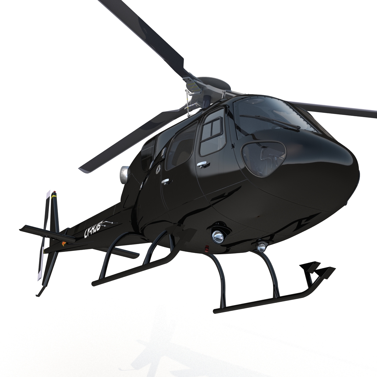 Eurocopter AS 355 Rigged 3D model