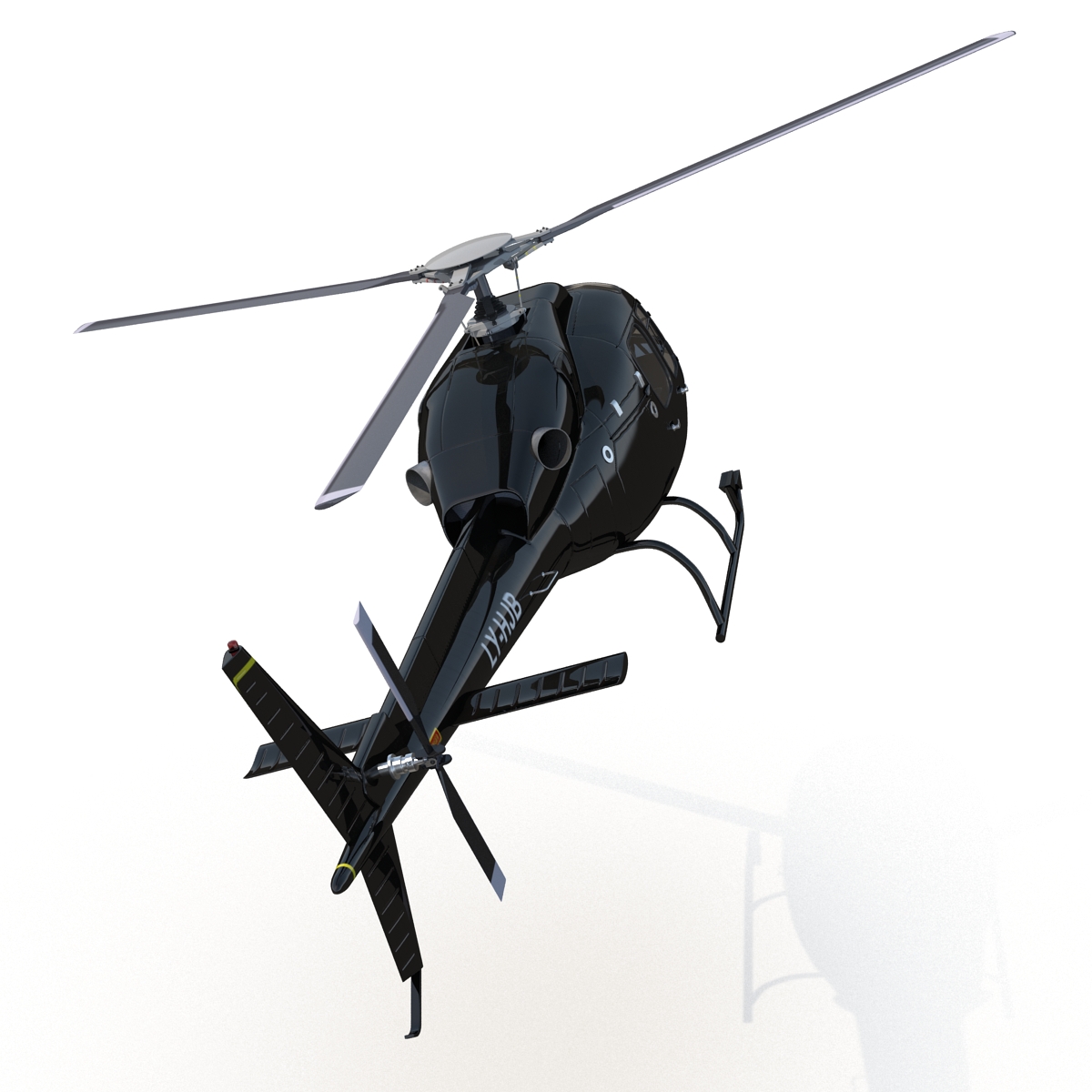 Eurocopter AS 355 Rigged 3D model