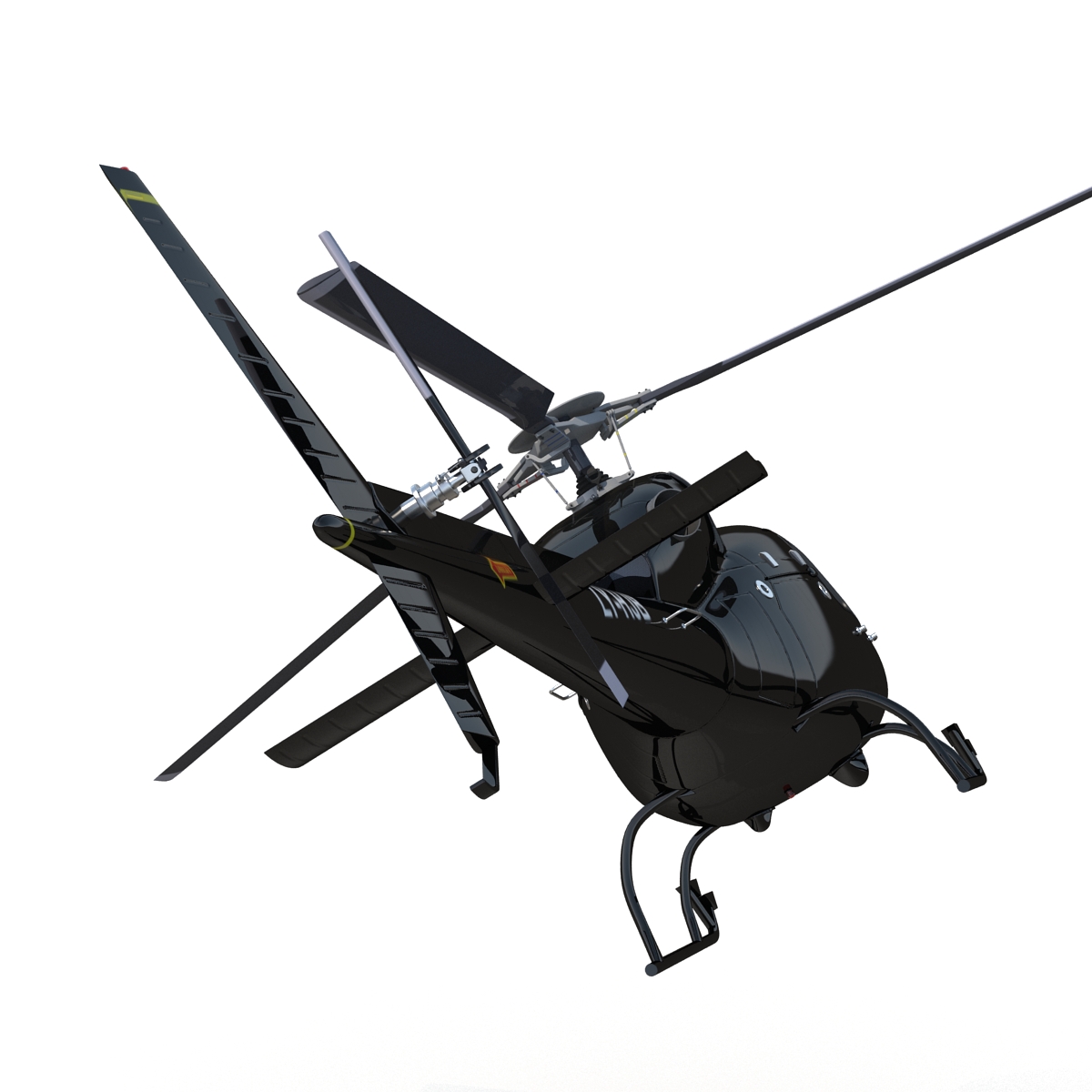 Eurocopter AS 355 Rigged 3D model